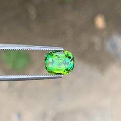 2 Cts Natural Olive Green Cushion Cut Tourmaline Gemstone for Ring Jewellery 8mm