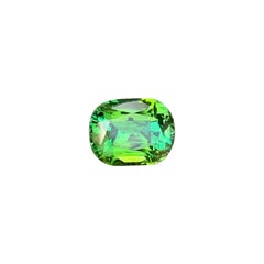 2 Cts Natural Olive Green Cushion Cut Tourmaline Gemstone for Ring Jewellery 8mm