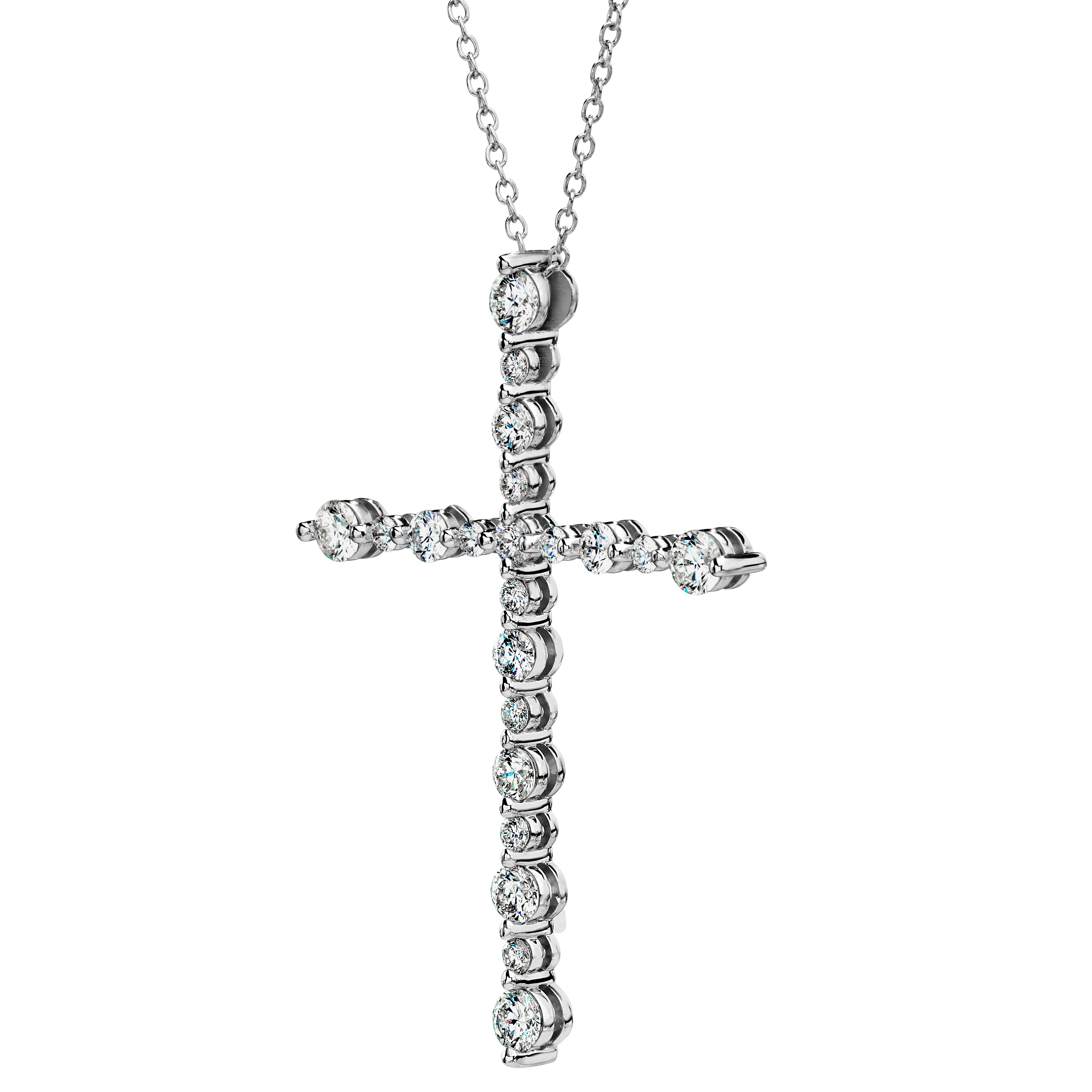 Metal: 18K White Gold
Diamond Shape: Round Brilliant 
Total Diamond Weight: 2.00 CTW
Number of Diamonds: 21
Clarity: Very Slightly Included ( VS2 )
Color: Near Colorless ( I )

16