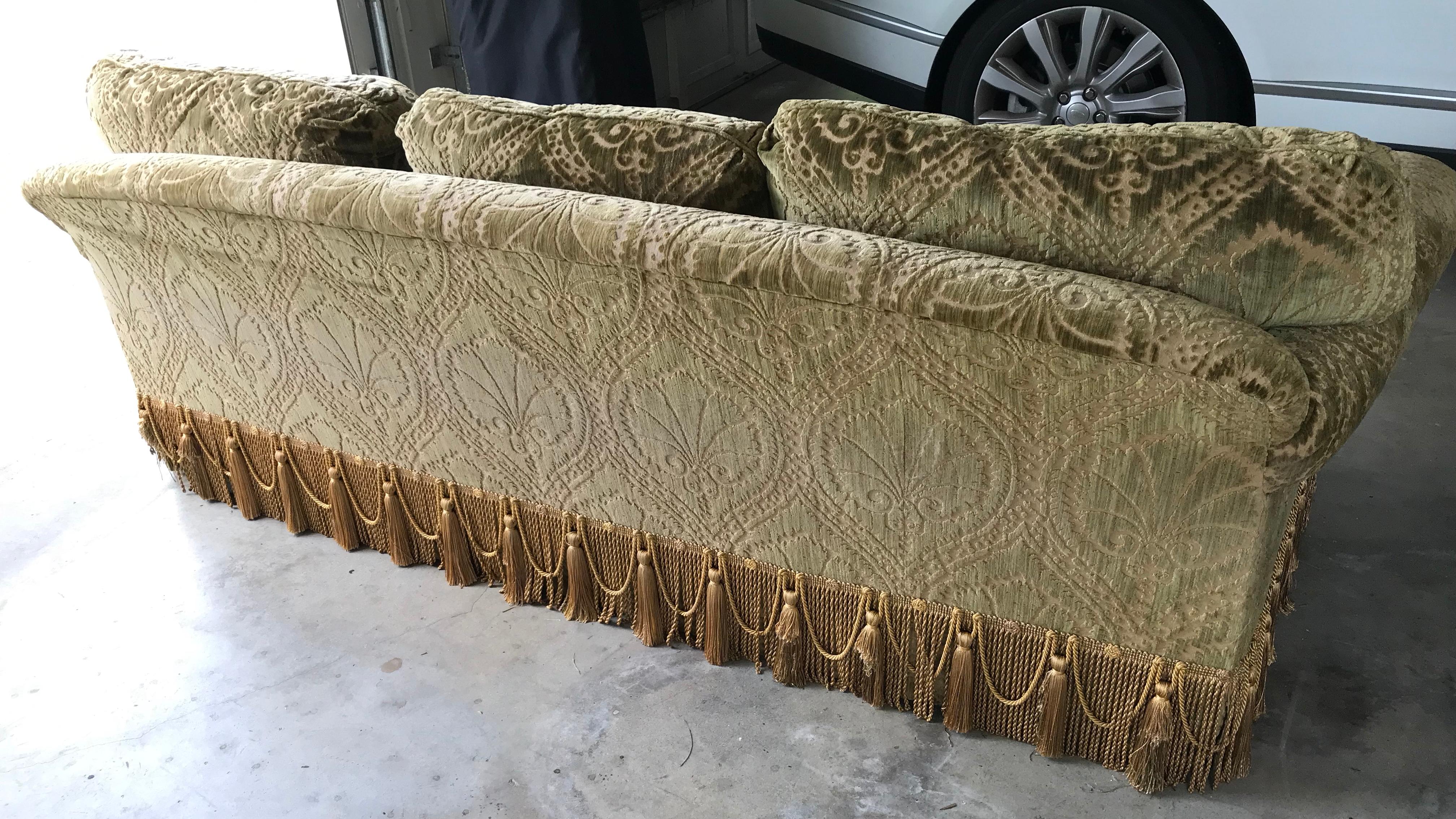 2 Custom Ottoman Style Sofas In Good Condition In West Palm Beach, FL