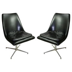 2 Desk Chairs, Italian, 1950 (Unrestored) / Restoration at the client's choice