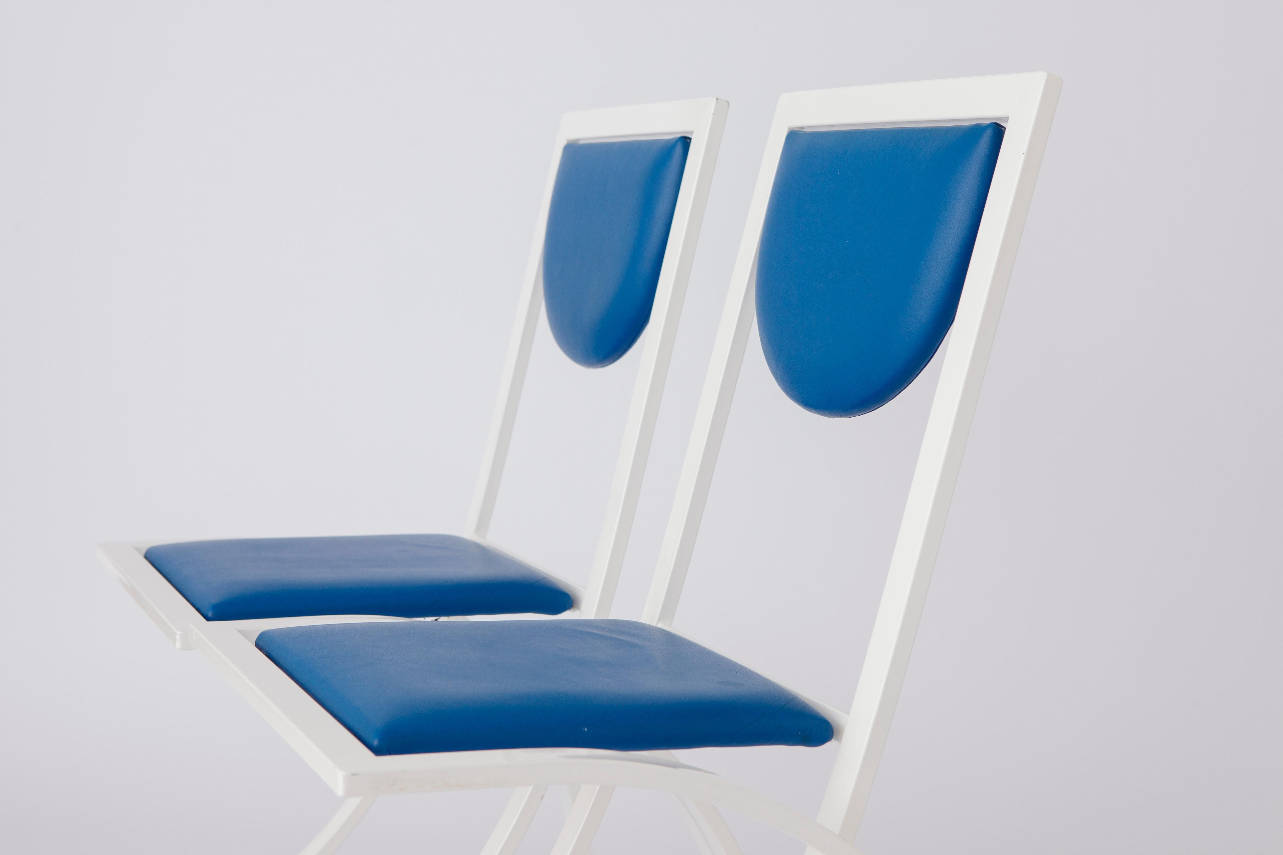 2 Dining Chairs by Karl Friedrich Förster for manufacturer KFF Germany, 1980s, S For Sale 2