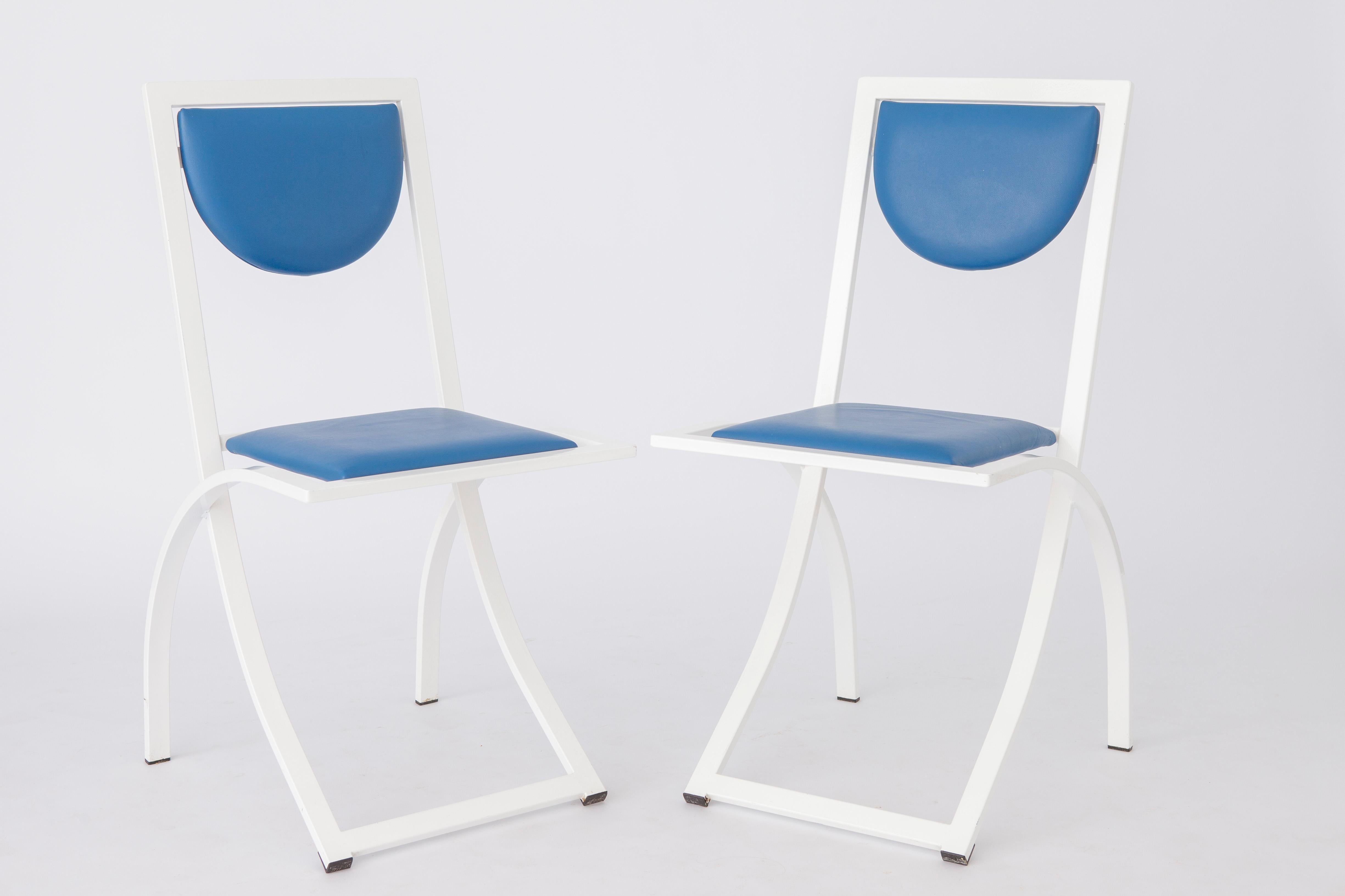 2 Dining Chairs by Karl Friedrich Förster for manufacturer KFF Germany, 1980s, S For Sale 3