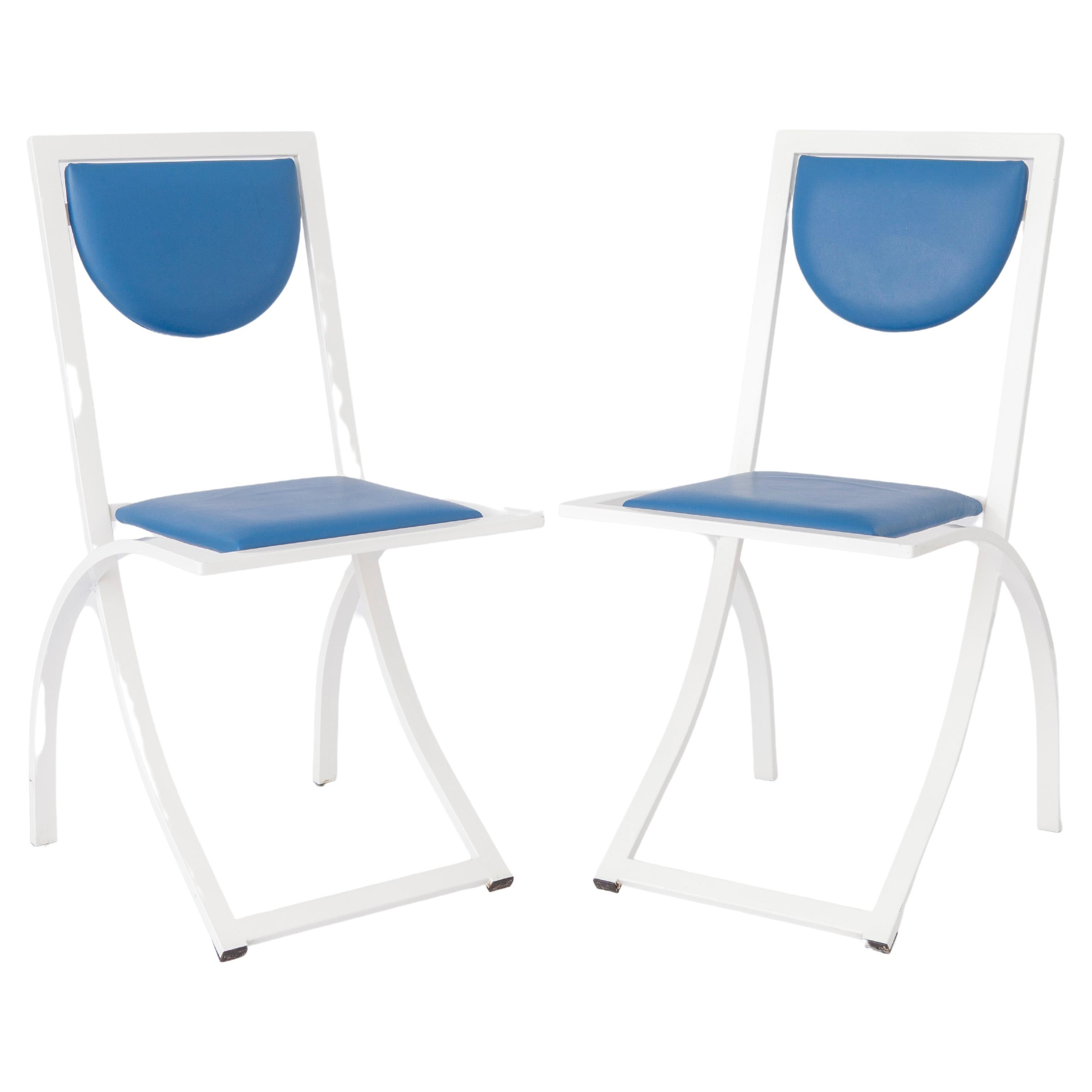 2 Dining Chairs by Karl Friedrich Förster for manufacturer KFF Germany, 1980s, S