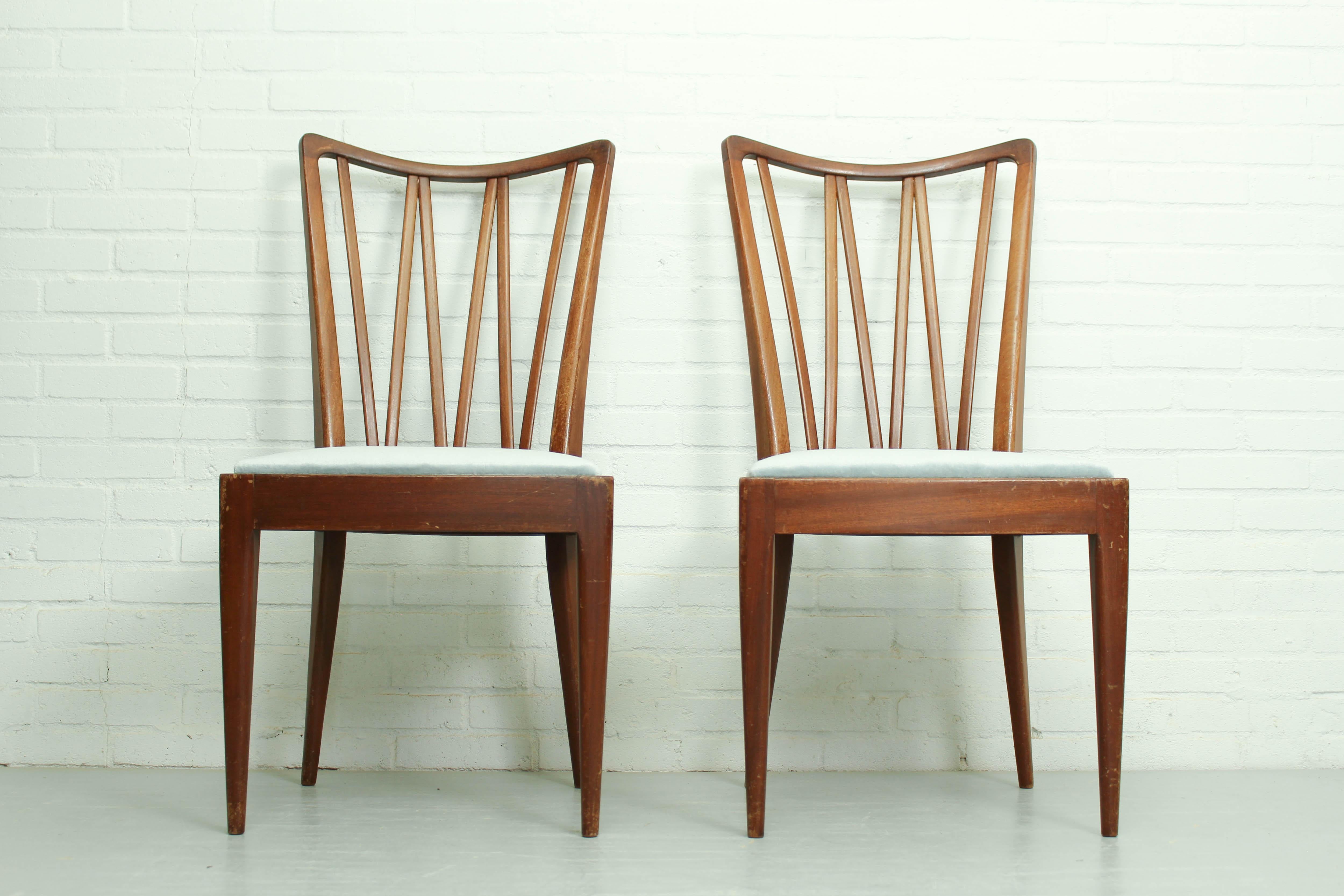 2 chaises de salle à manger conçues par A. Patijn pour Zijlstra Furniture, Pays-Bas en vente 3