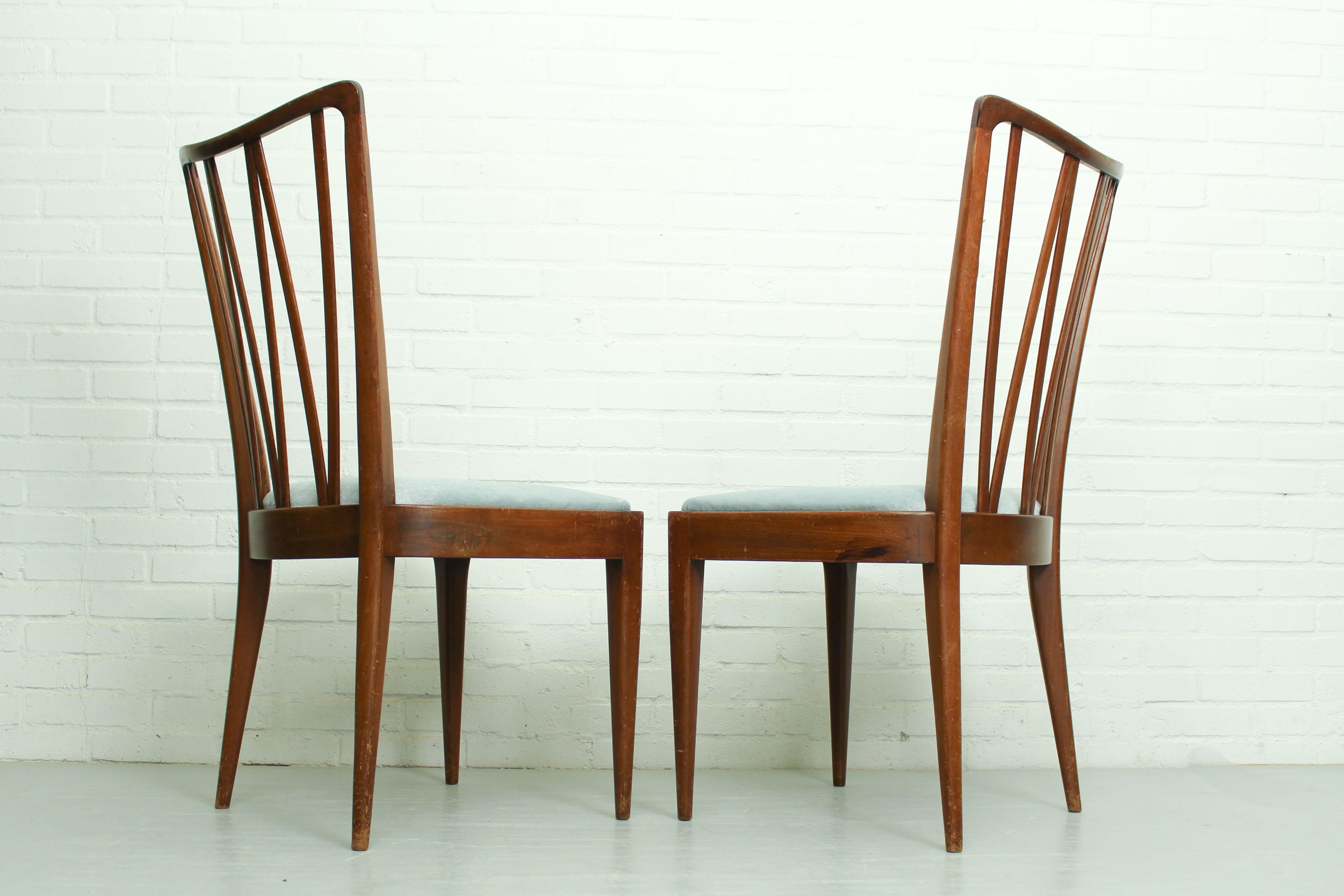 Mid-Century Modern 2 Dining Chairs designed by A. A. Patijn for Zijlstra Furniture, The Netherlands For Sale