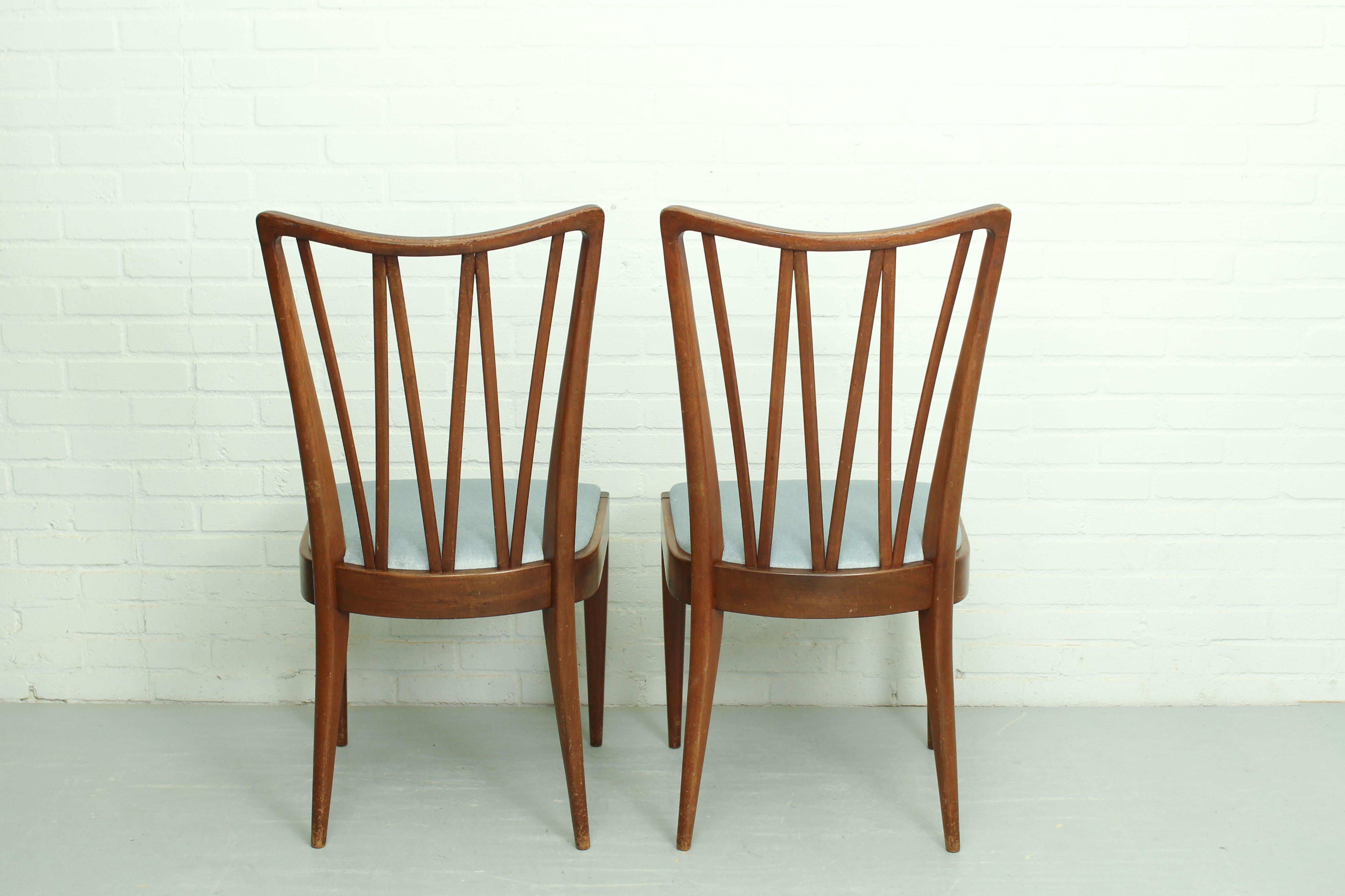 2 chaises de salle à manger conçues par A. Patijn pour Zijlstra Furniture, Pays-Bas Bon état - En vente à Appeltern, Gelderland