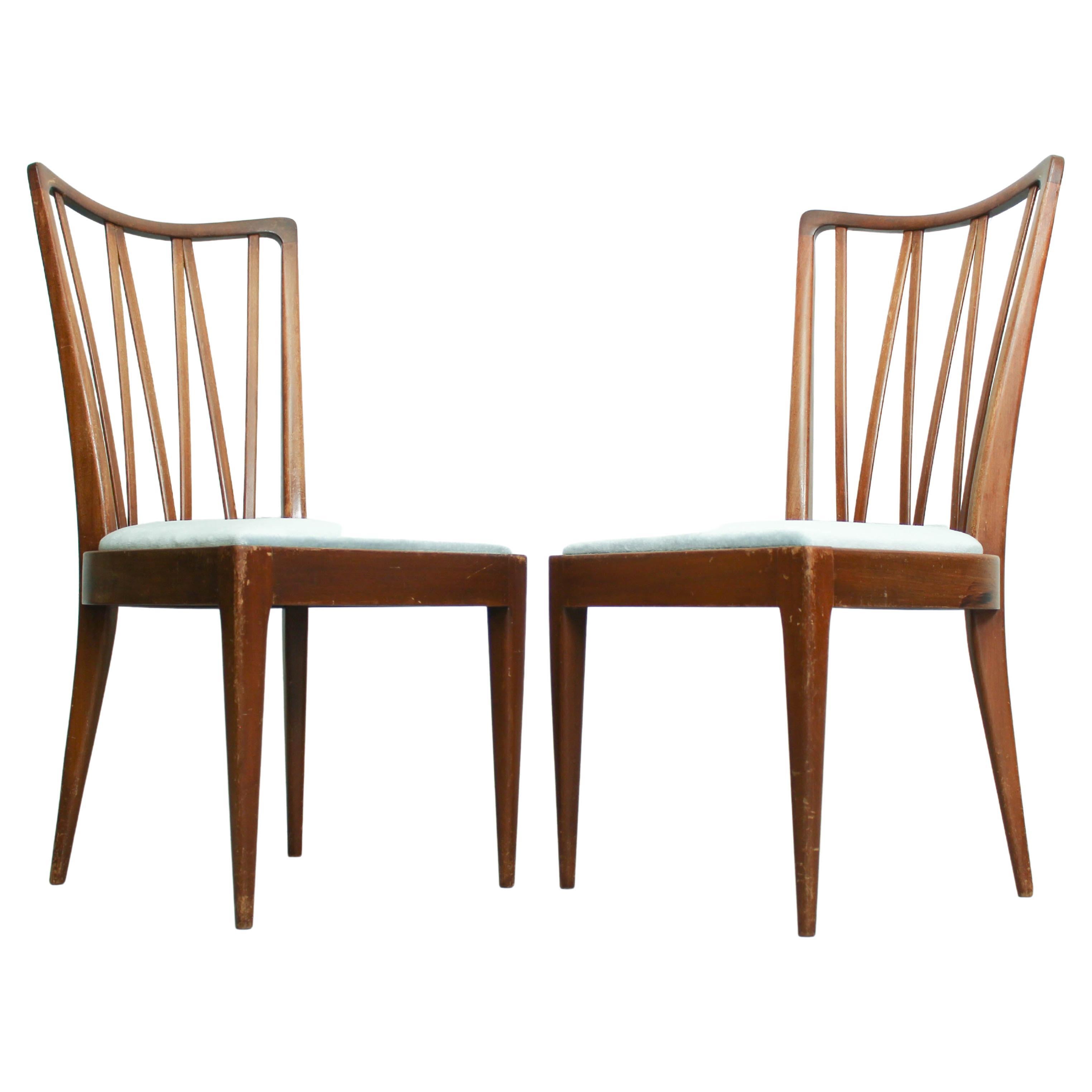 2 chaises de salle à manger conçues par A. Patijn pour Zijlstra Furniture, Pays-Bas