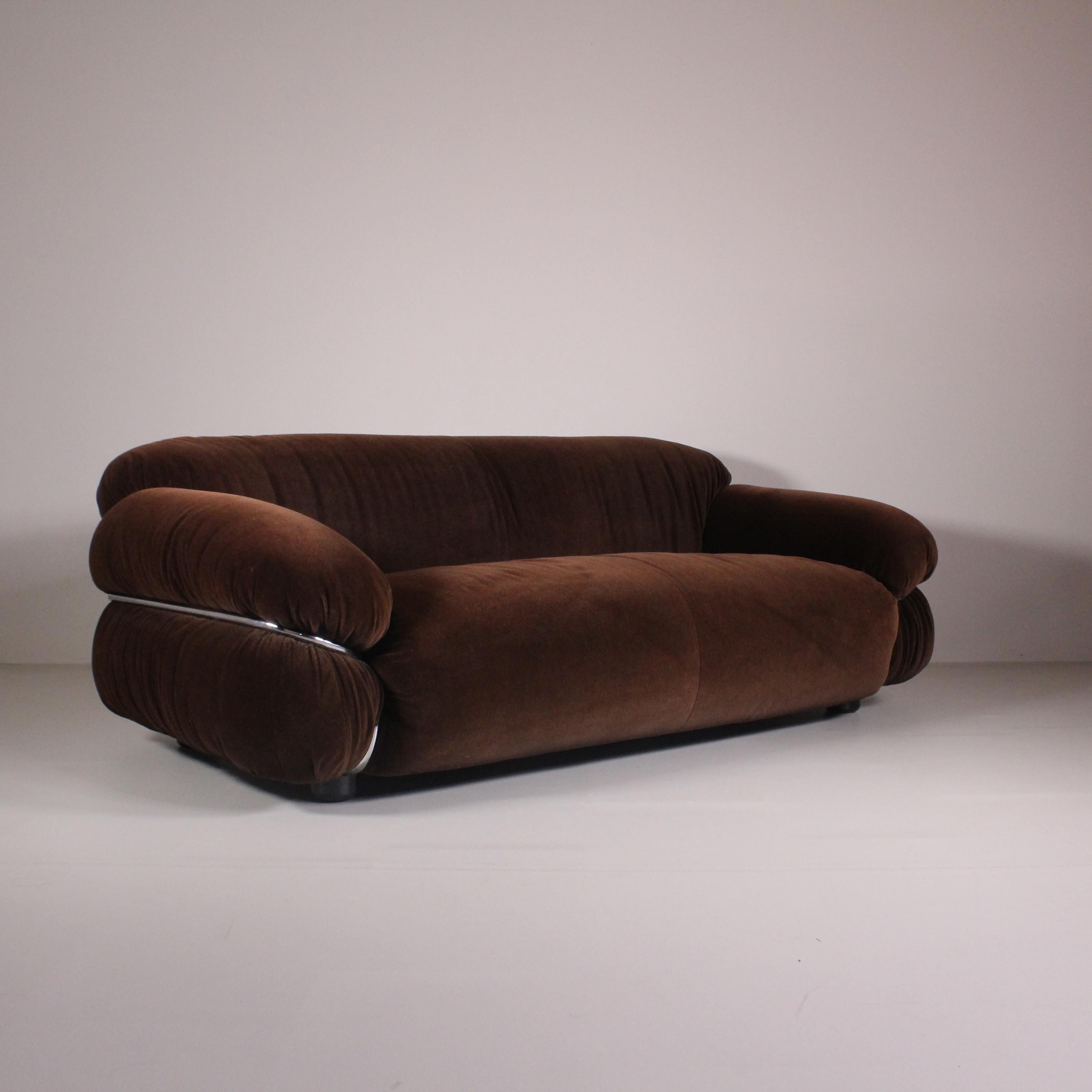 Mid-20th Century 2 Sesann sofas Gianfranco Frattini Cassina For Sale