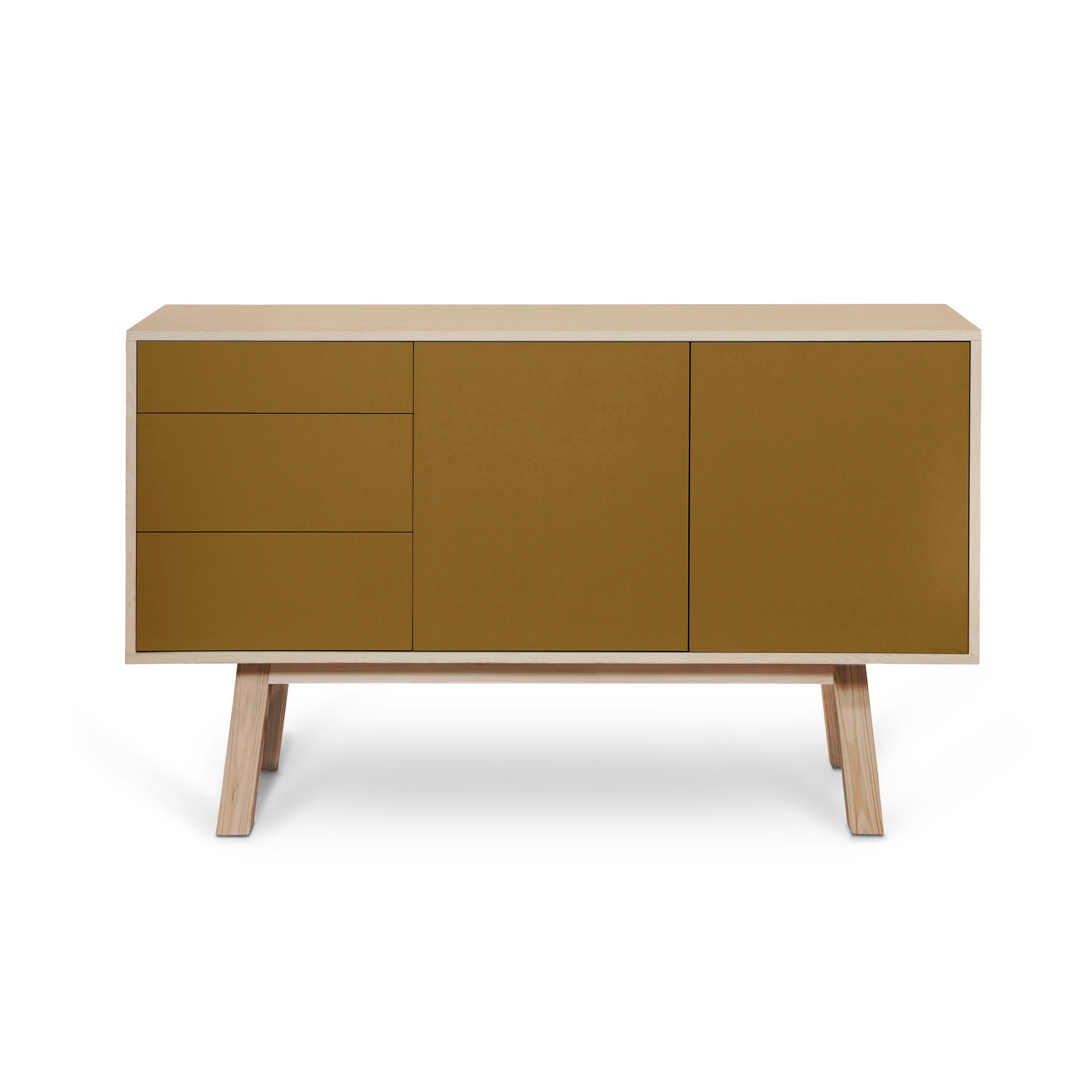 Scandinavian Modern Scandianvian sideboard designed by Eric Gizard, Paris with 11 colours For Sale