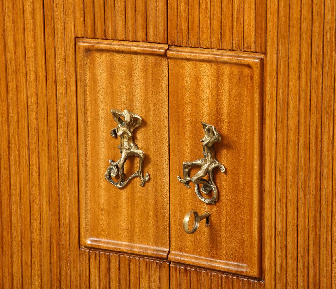 2-Door Cabinet by Osvaldo Borsani & Lucio Fontana for ABV In Good Condition In New York, NY