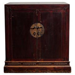 2-Door Chinese Elm Side Cabinet