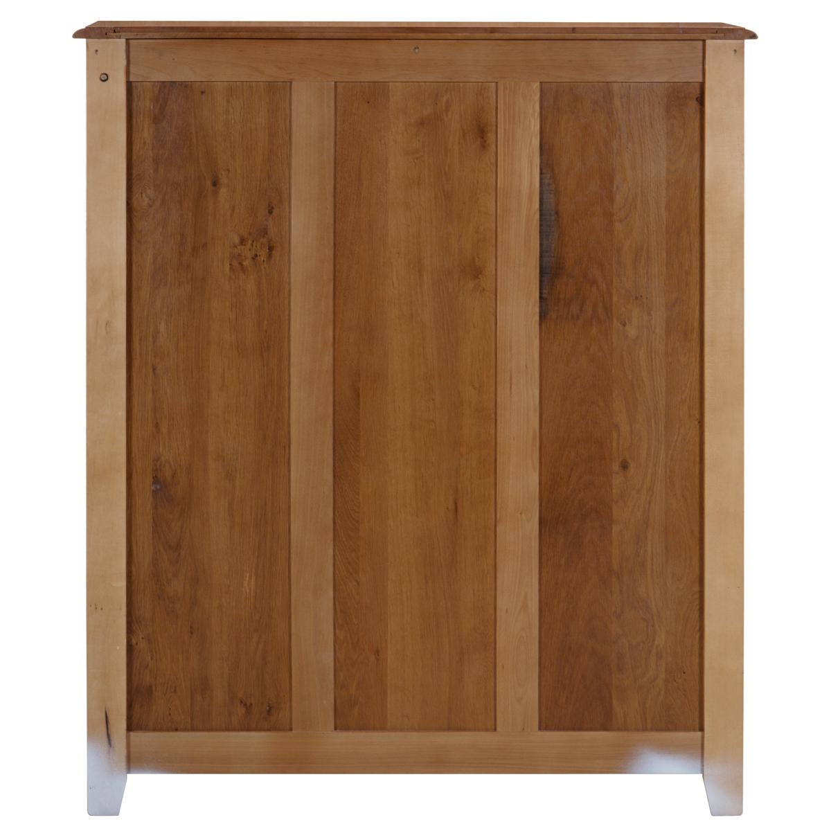 2-door tall cabinet in solid cherry in French countryside tradition style For Sale 3