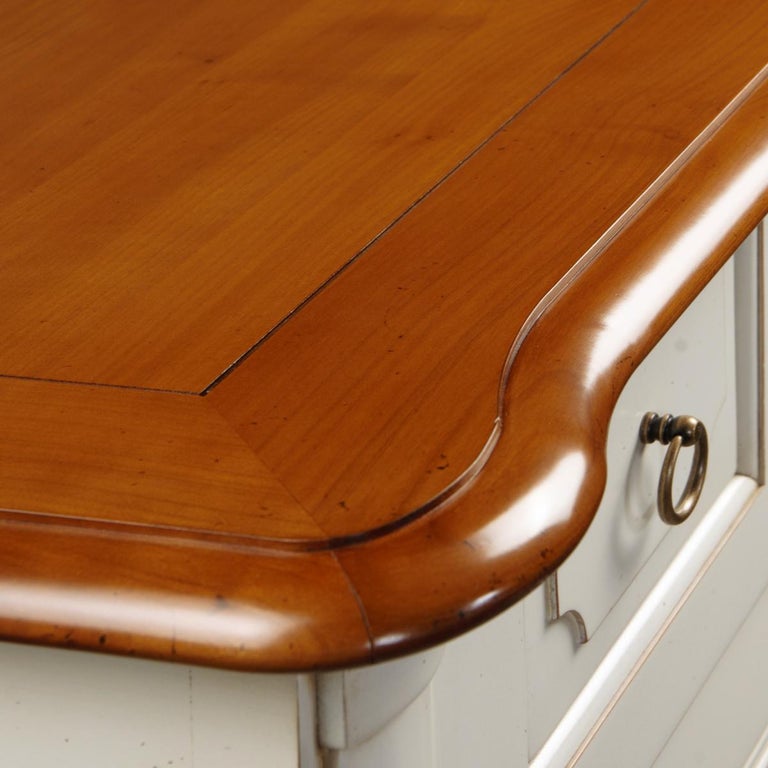 2Door French Countryside in Solid Cherry, White Cream