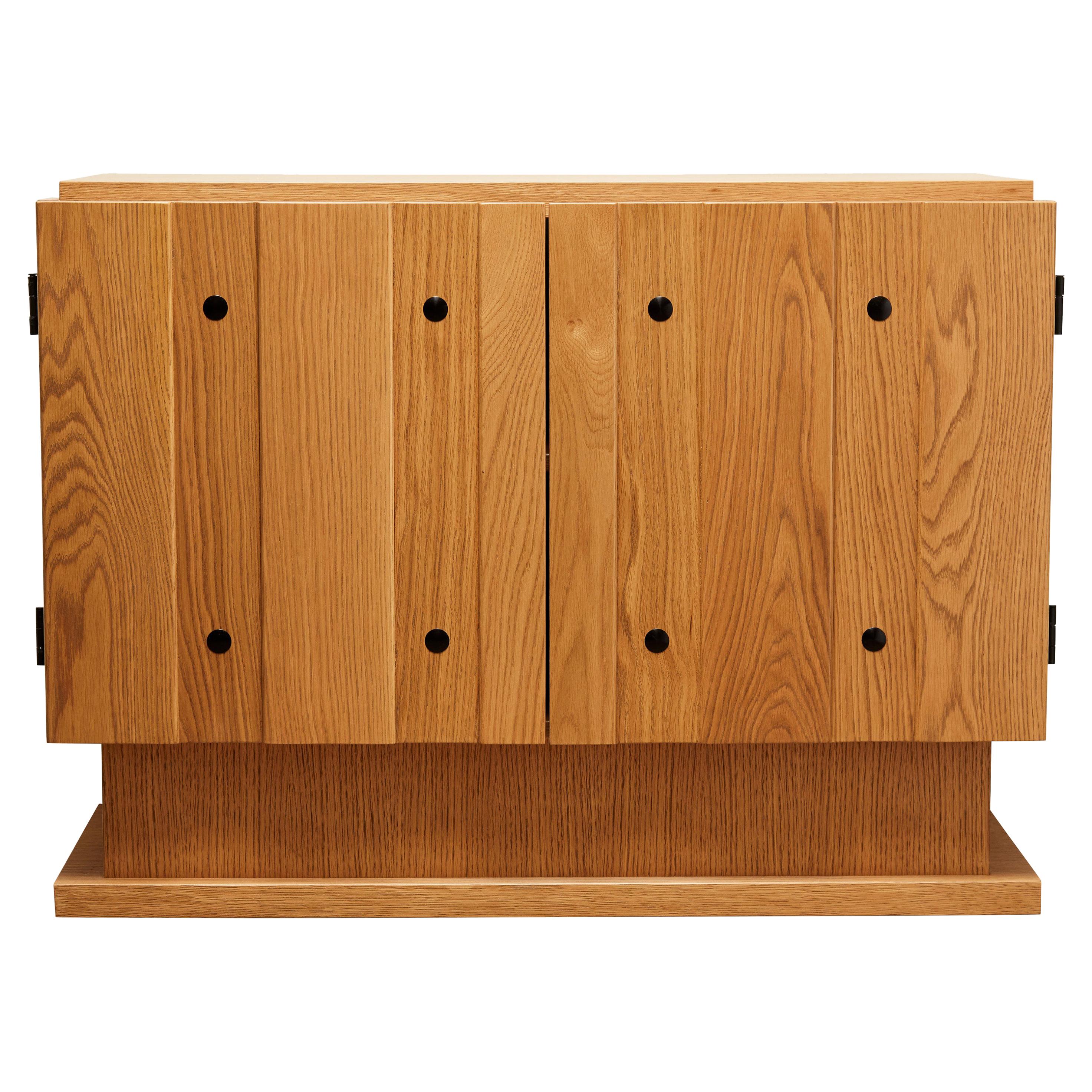 Oiled Oak 2-Door Ojai Cabinet by Lawson-Fenning 