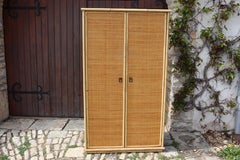 2-türiger Rattan-Kleiderschrank von Dal Vera