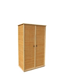 2-türiger Rattan-Kleiderschrank von Dal Vera