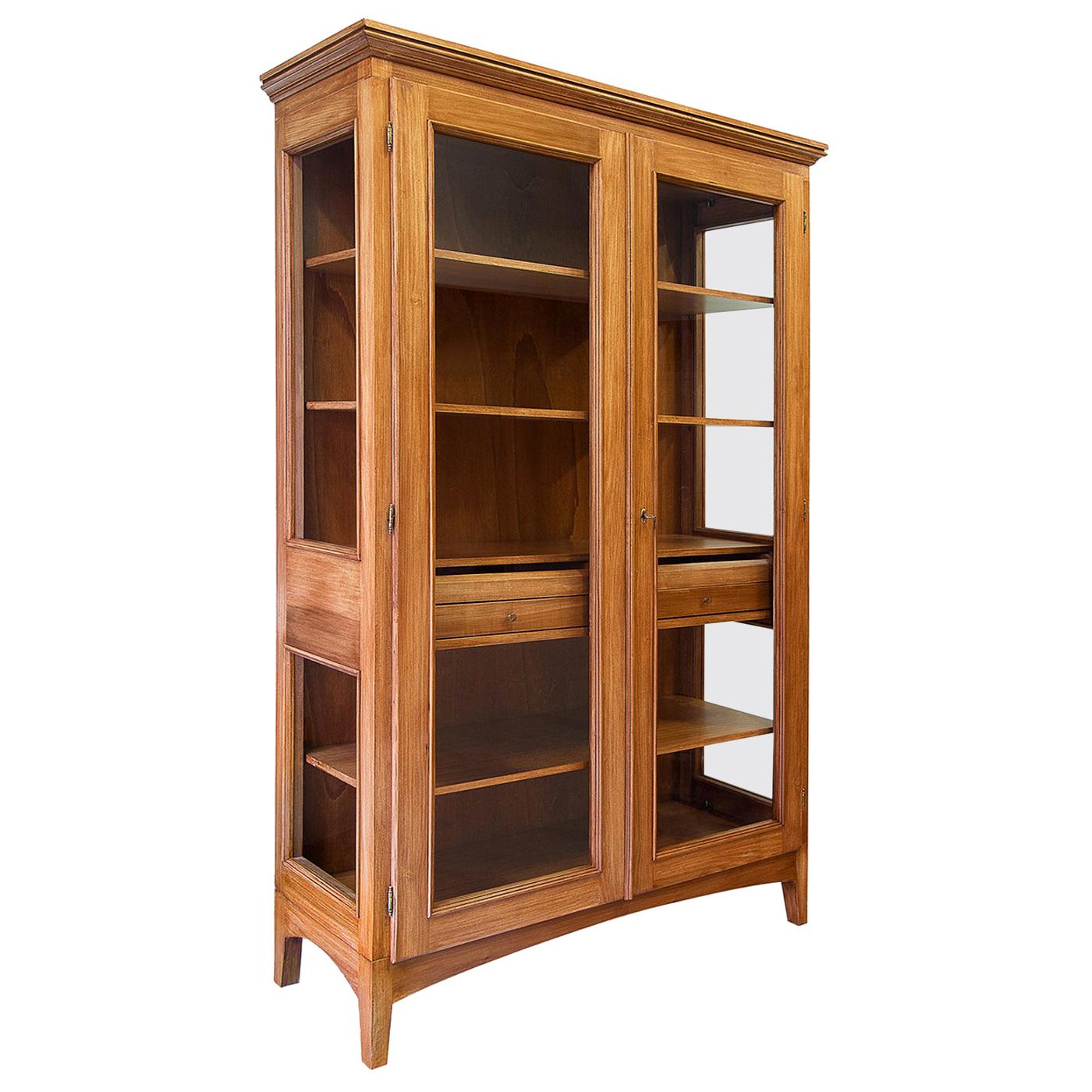 2-Door Tulipwood Display Cabinet For Sale