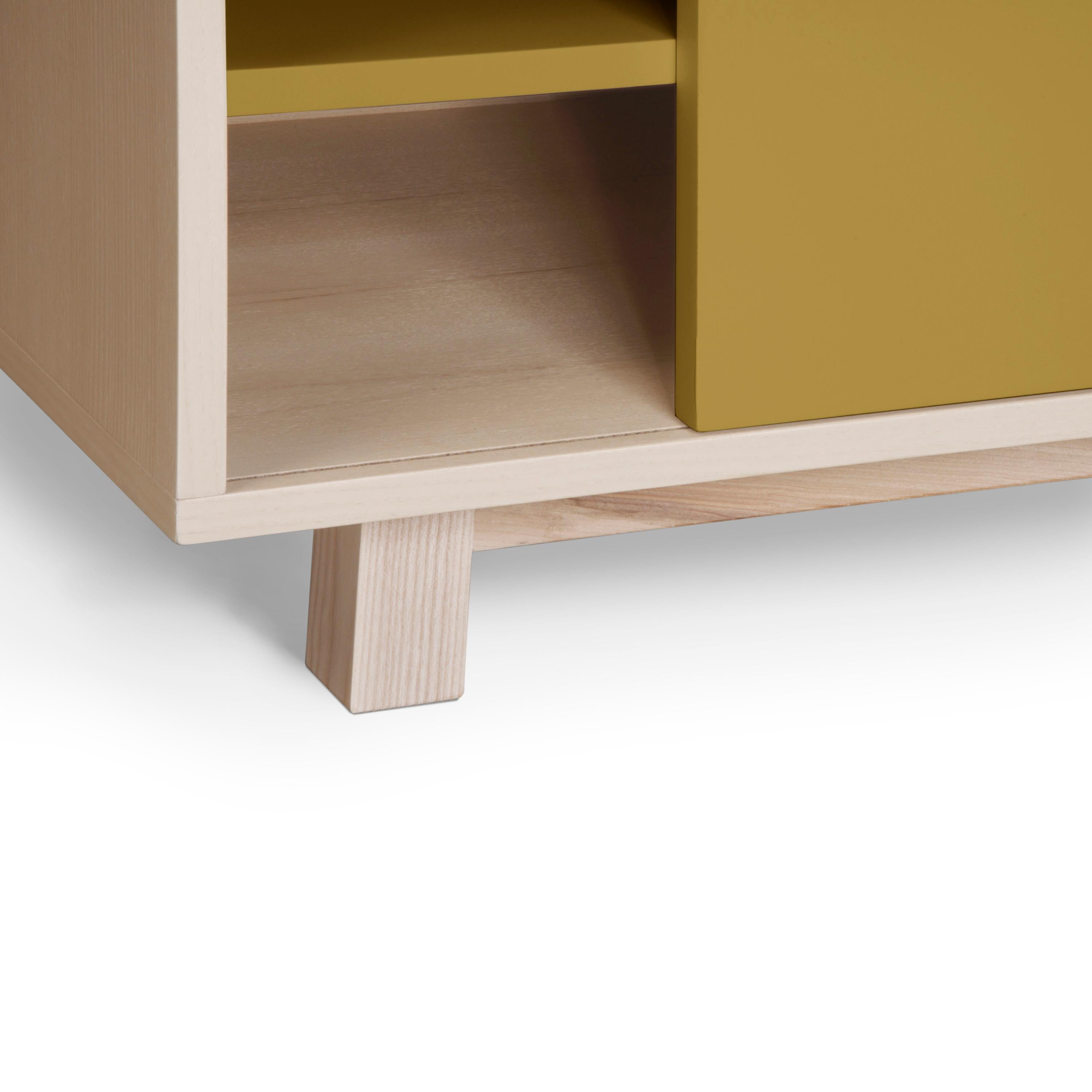 2-door French TV stand, scandinavian design by Eric Gizard, Paris - 11 colours  For Sale 1