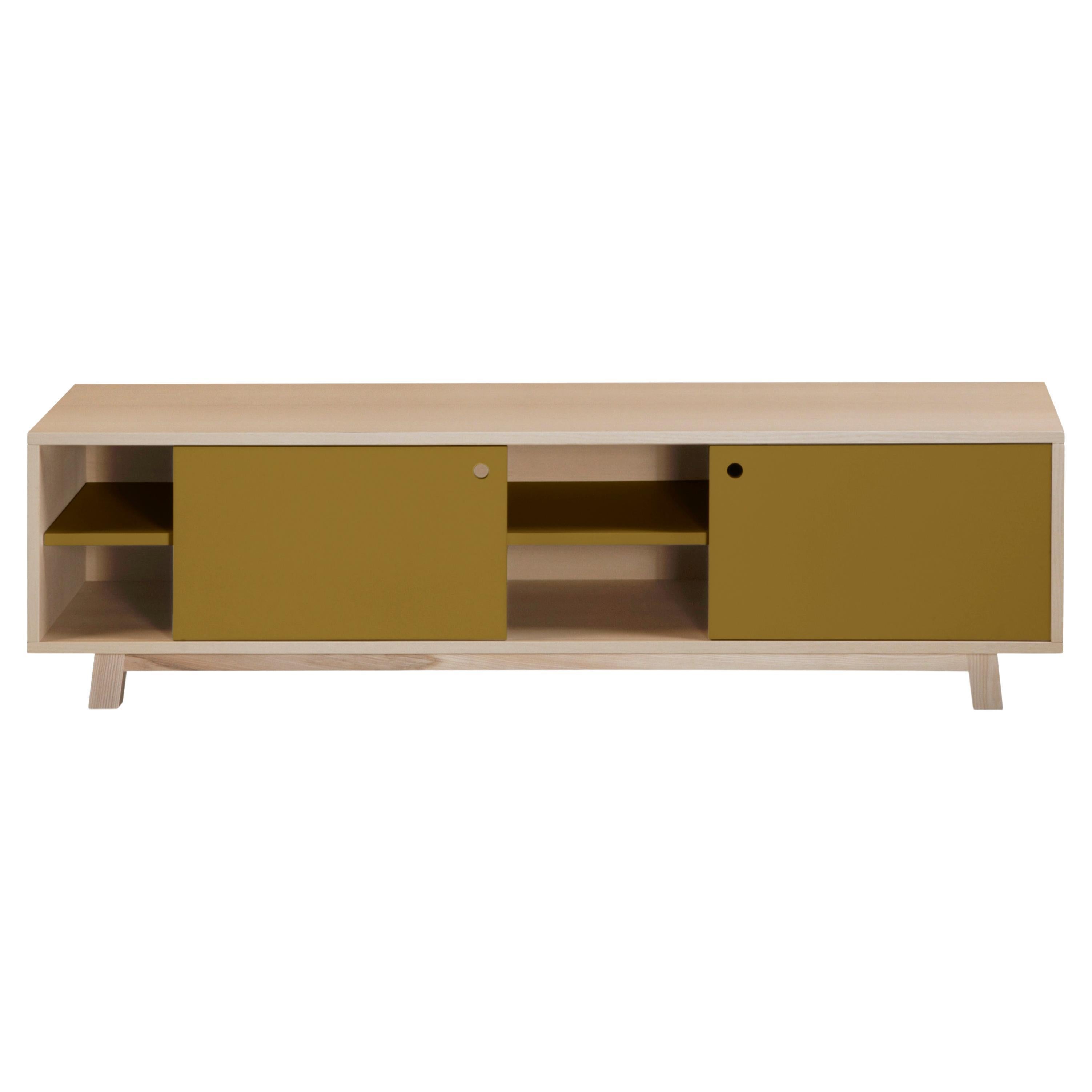 2-door French TV stand, scandinavian design by Eric Gizard, Paris - 11 colours  For Sale