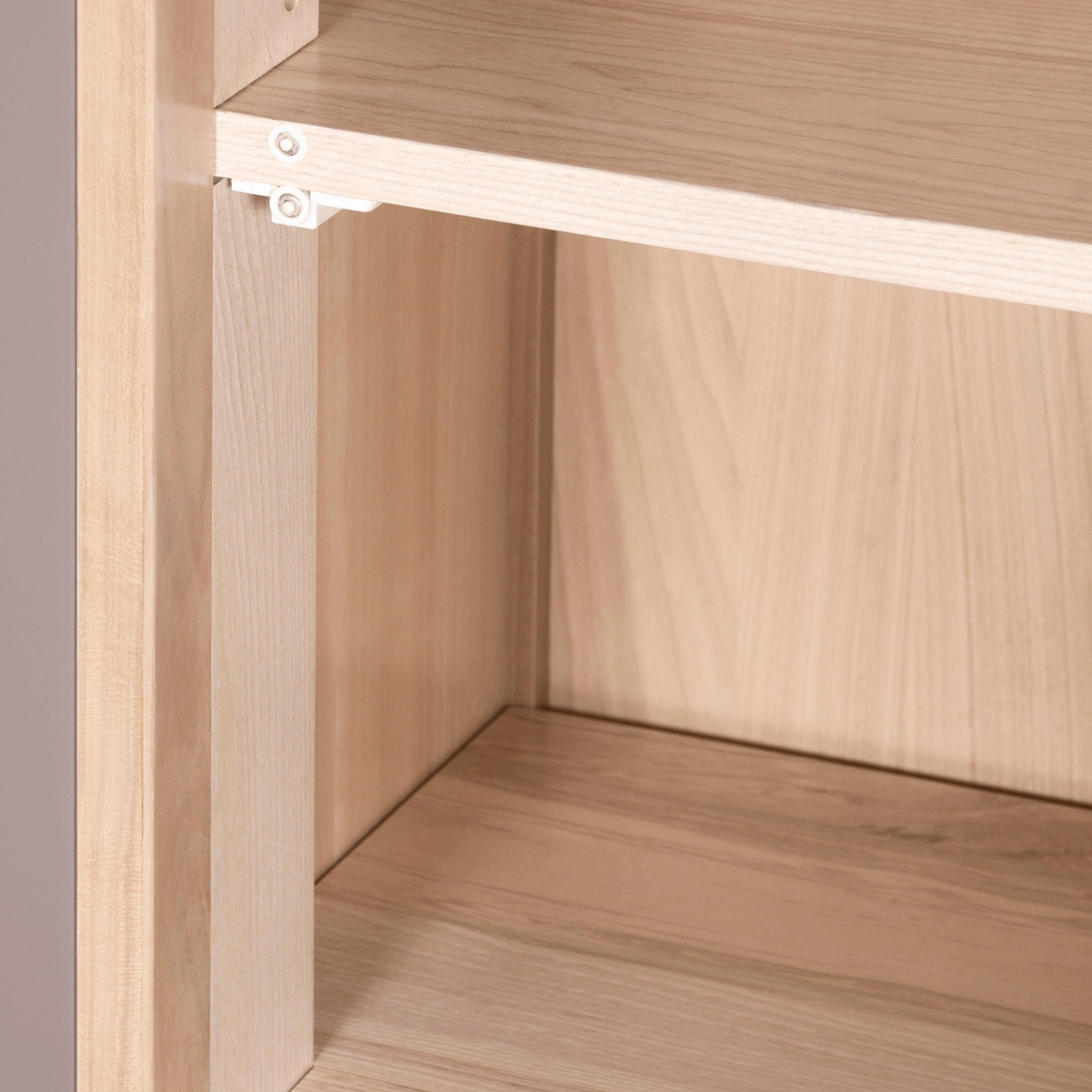 Vitrina de 2 puertas, en cerezo natural, 100% Made in France Cereza en venta
