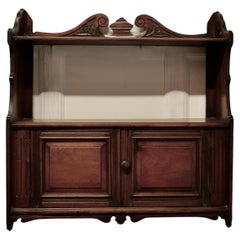 2 Door Walnut Wall Cabinet