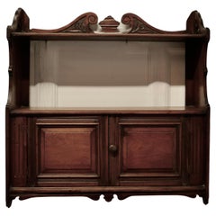 Used 2 Door Walnut Wall Cabinet    