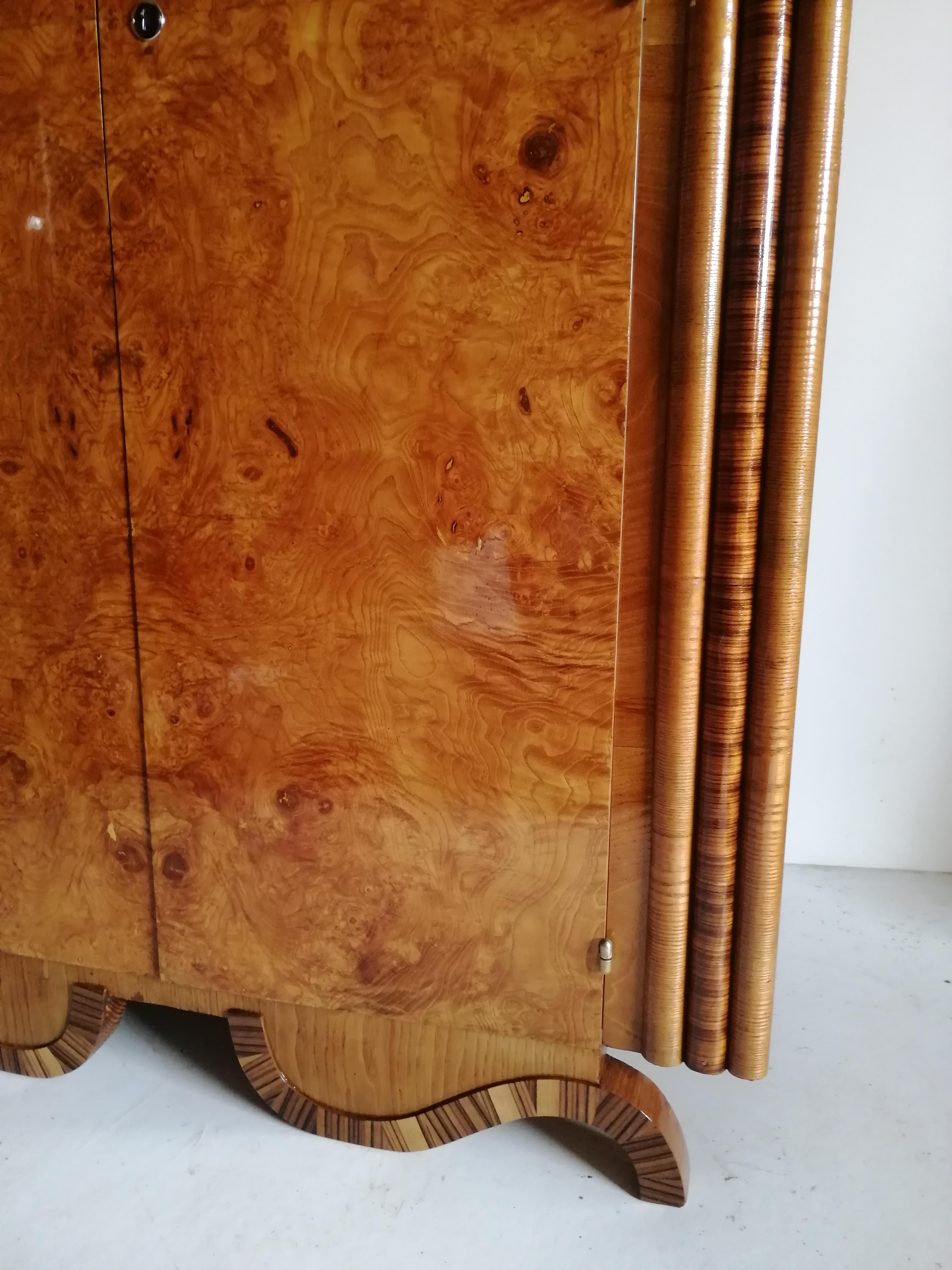 Early 20th Century 2  Art Deco Wardrobes For Sale