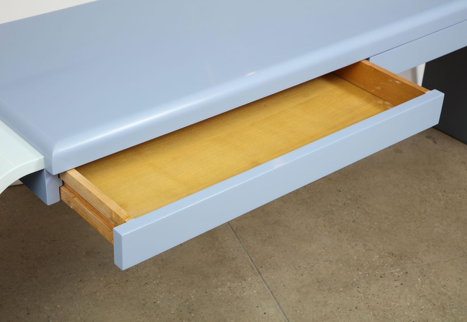 Modern 2-Drawer Console Table by Aldo Tura
