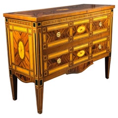 2-Drawer Hall Commode with Outstanding Parquetry
