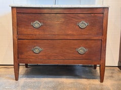 2 Drawer Mahogany 19th Century French Chest