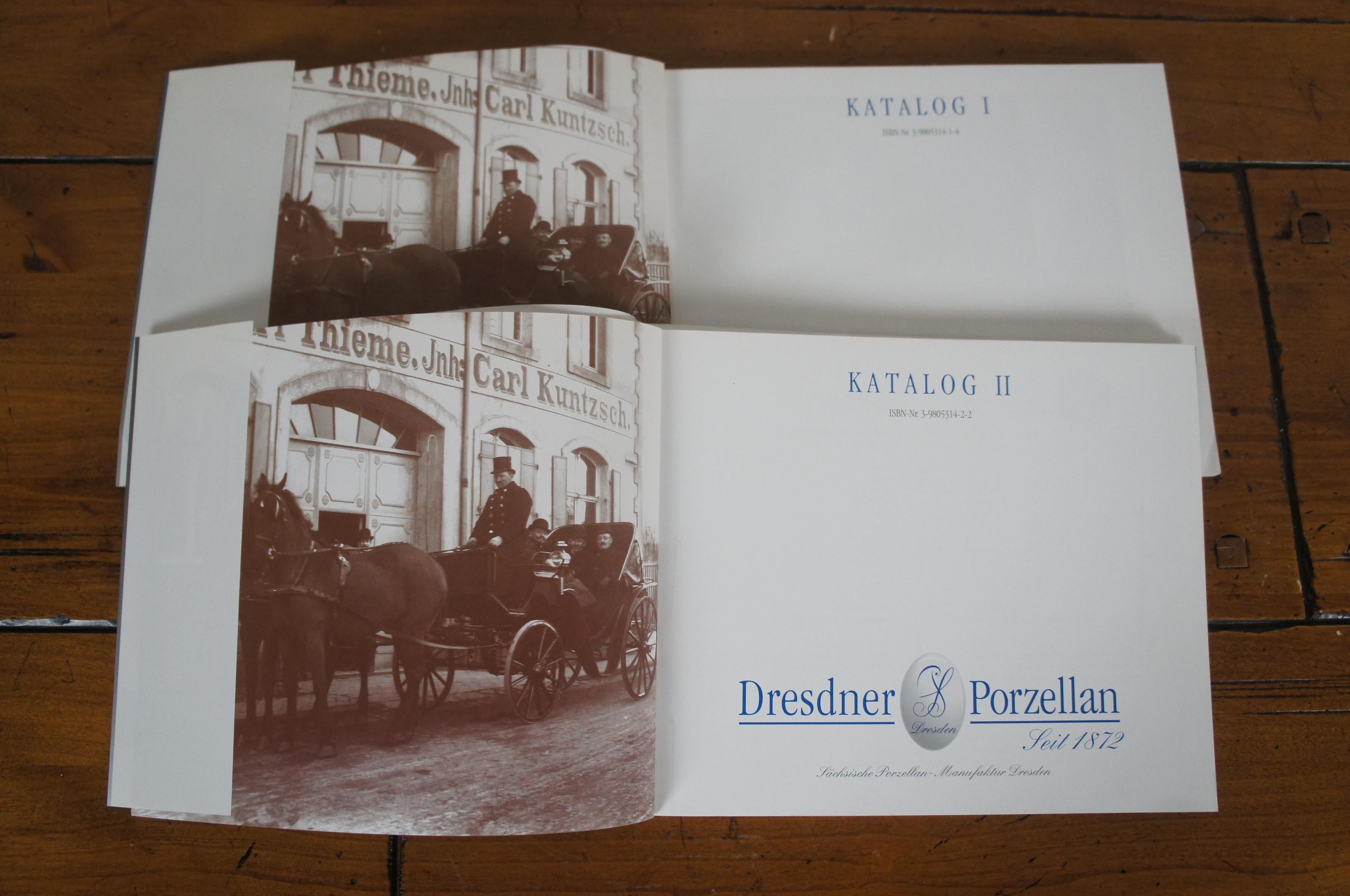 Paper 2 Dresden Porcelain Catalogs Dresdner Porzellan Katalog Books I & II