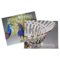2 Dresden Porcelain Catalogs Dresdner Porzellan Katalog Books I & II