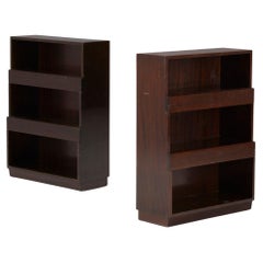 Pair Dunbar Early Modern Mahogany Bookcases, Model 3312