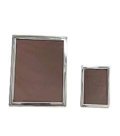 2 Dutch Rectangular Silver Photo/ Picture Frames