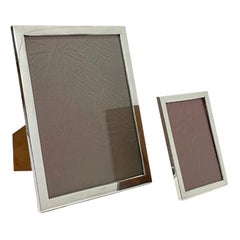 2 Dutch Rectangular Silver Photo/ Picture Frames