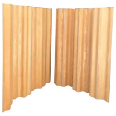 2 Eames Herman Miller Ash FSW-6 Panel Screen Room Divider