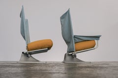 2 early AEO Loungechairs by Paolo Deganello for Cassina, newly reupholstered