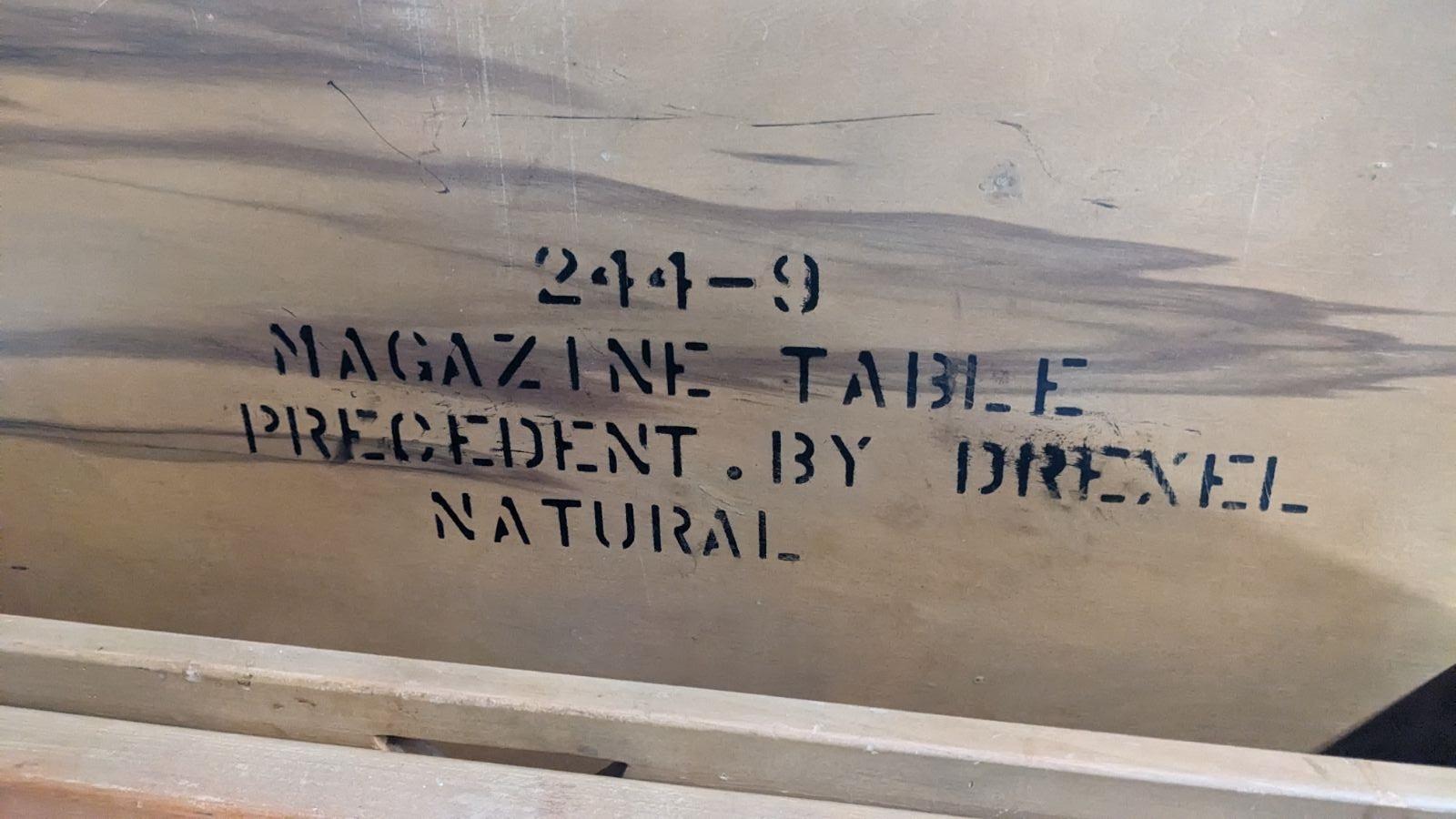 2 Edward Wormley for Drexel Precedent Mid Century Magazine Artwork Library Table 7