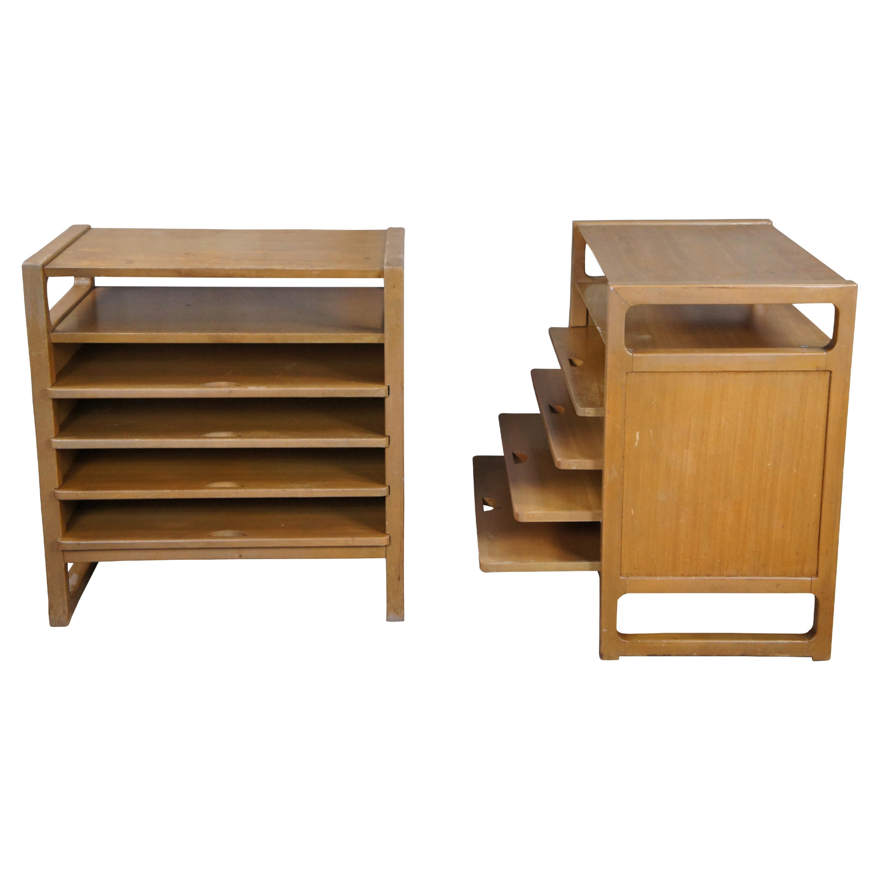 2 Edward Wormley for Drexel Precedent Mid Century Magazine Artwork Library Table