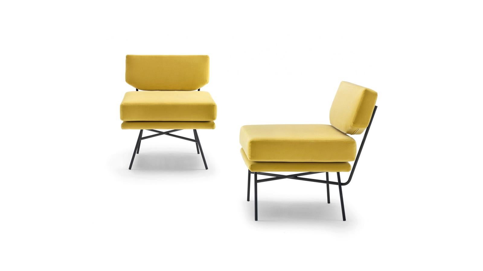 Italian 2 Elettra Armchairs by BBPR Studio From Arflex, 1955s For Sale