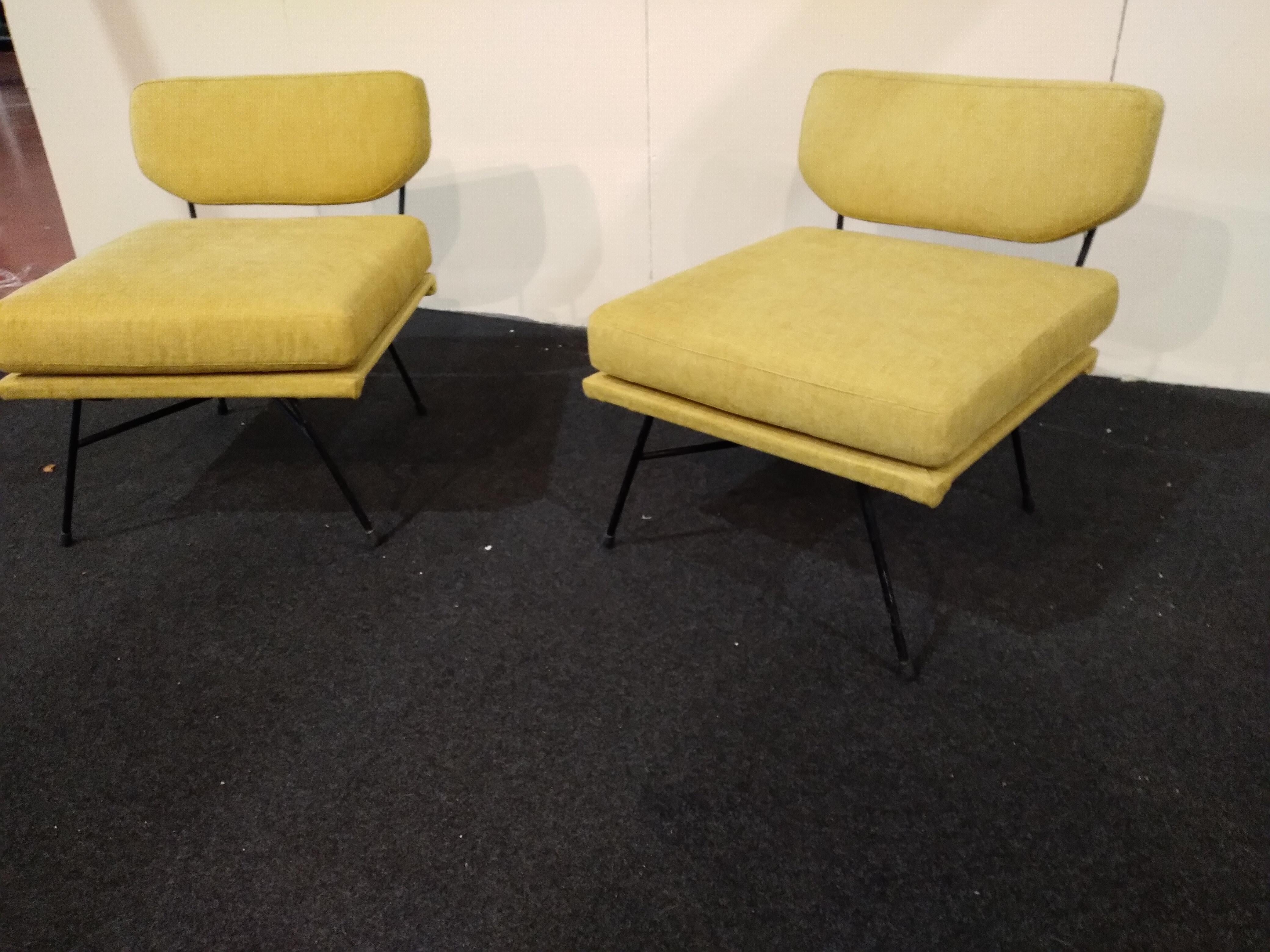 2 Elettra Armchairs by BBPR Studio From Arflex, 1955s In Good Condition For Sale In Lucca, IT