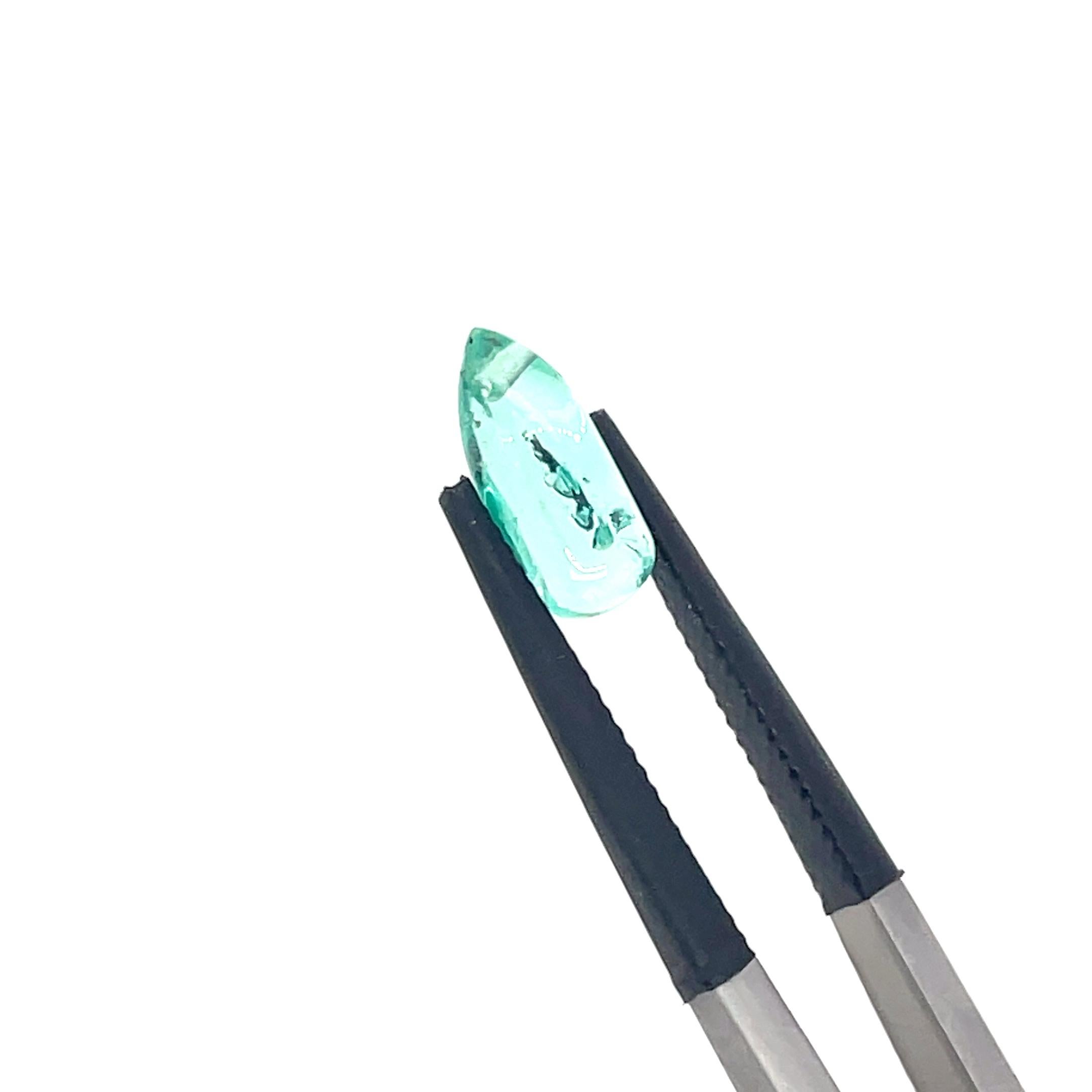 2 Gocce di smeraldo Cts 5,23 in vendita 4