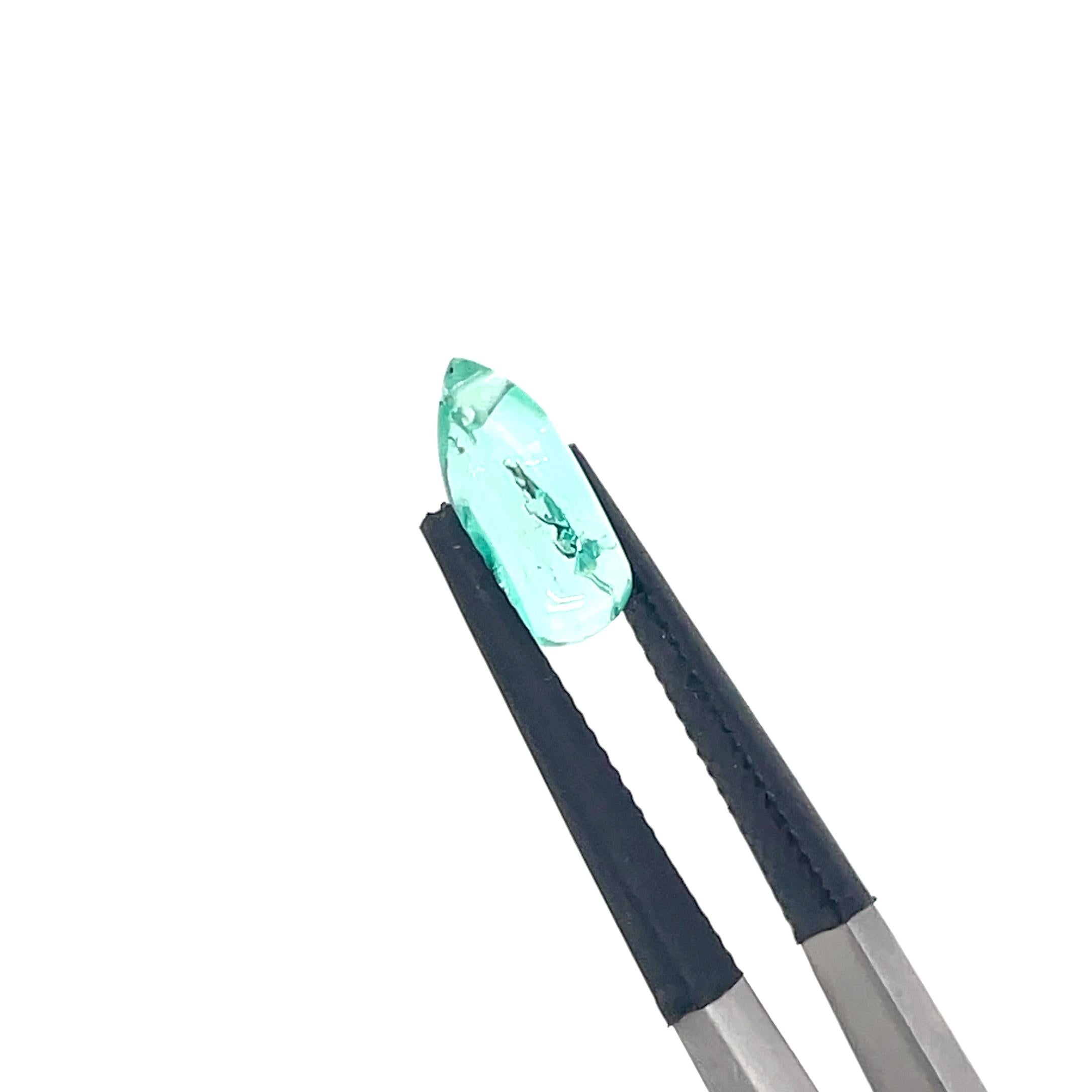 2 Gocce di smeraldo Cts 5,23 in vendita 5