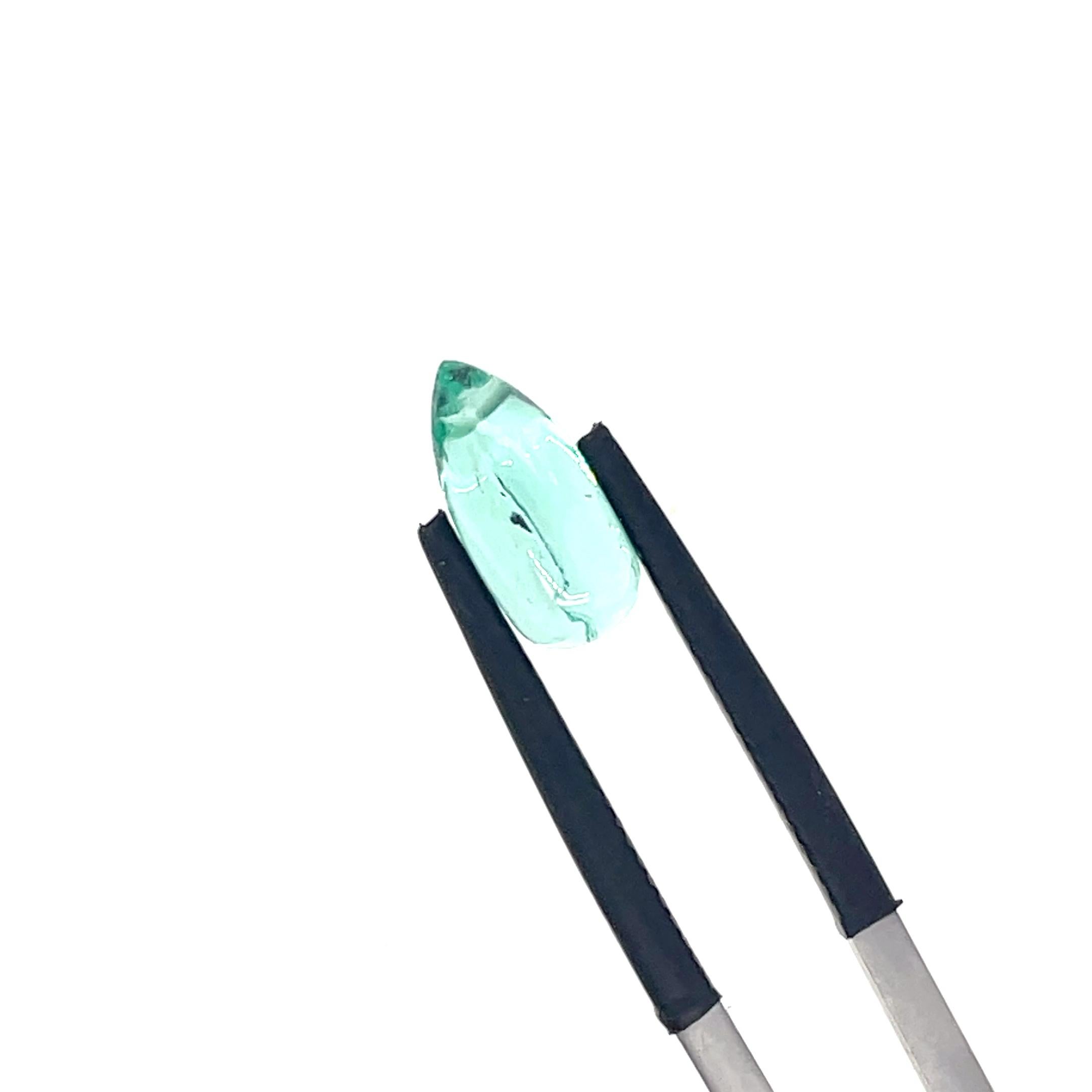 2 Gocce di smeraldo Cts 5,23 in vendita 6