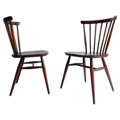 2 chaises de salle à manger Windsor à dossier arqué Ercol Modèle 449, milieu des années 60