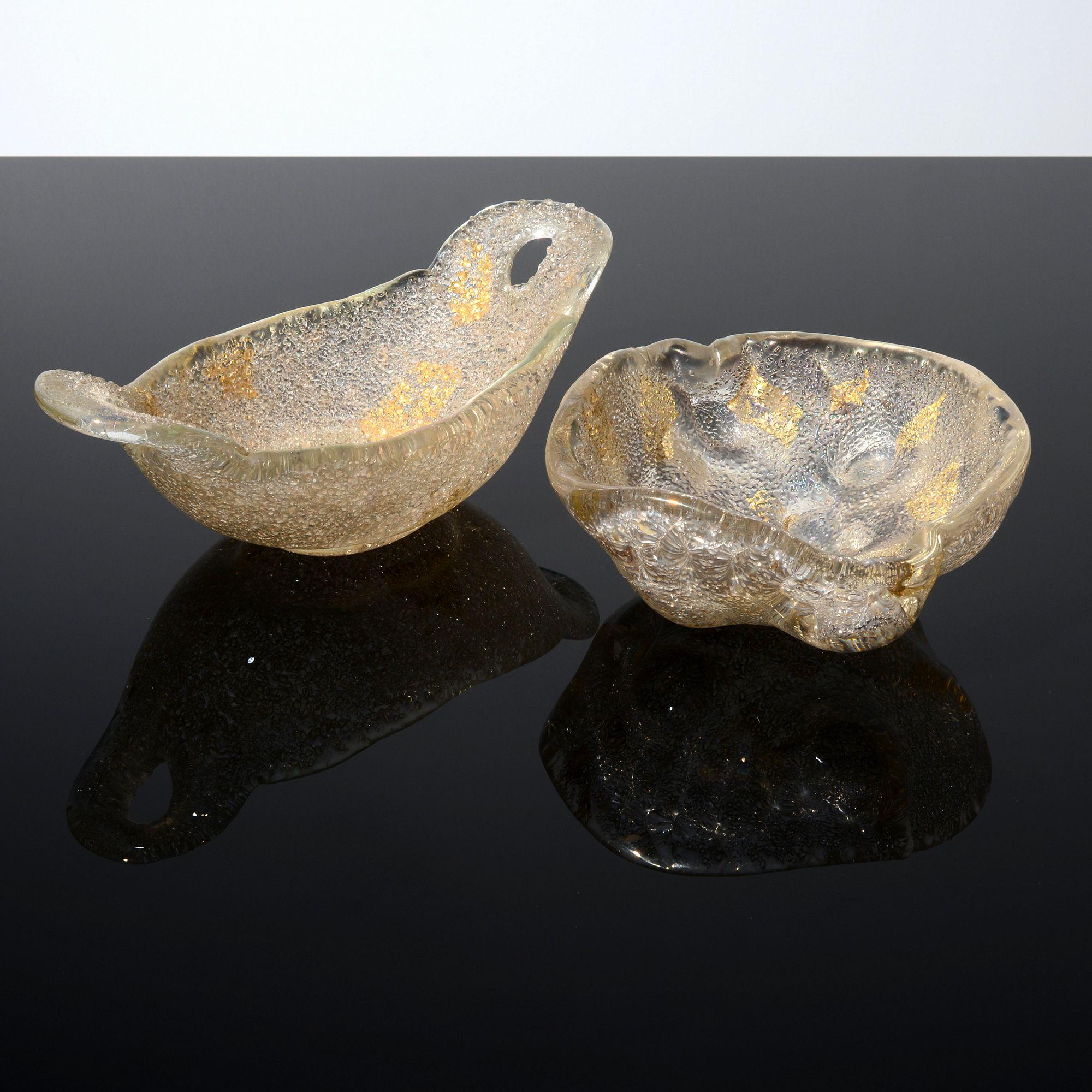 2 Ercole Barovier RUGIADOSO Bowls / Vessels, Murano, Priced Each For Sale 6