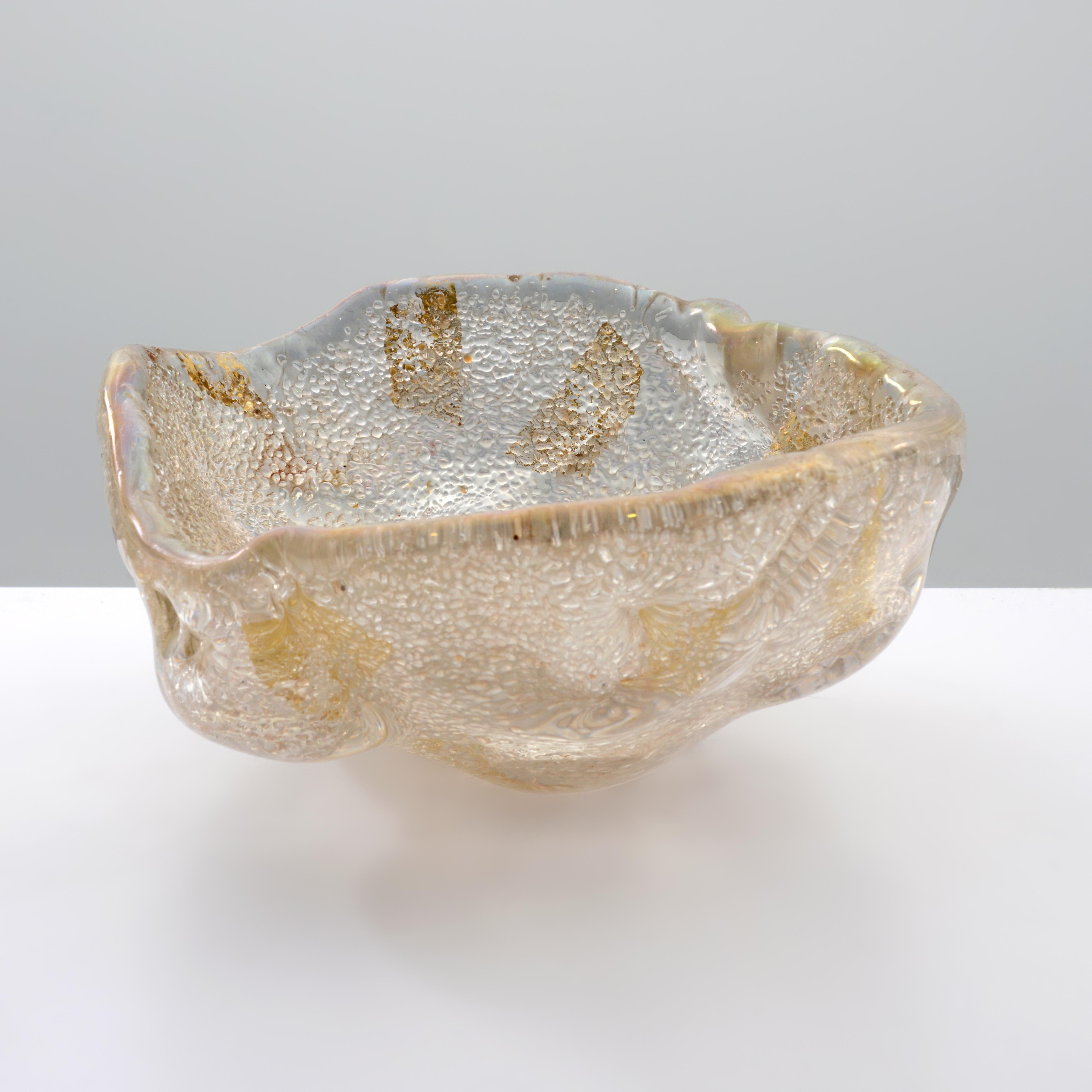 Italian 2 Ercole Barovier RUGIADOSO Bowls / Vessels, Murano, Priced Each For Sale
