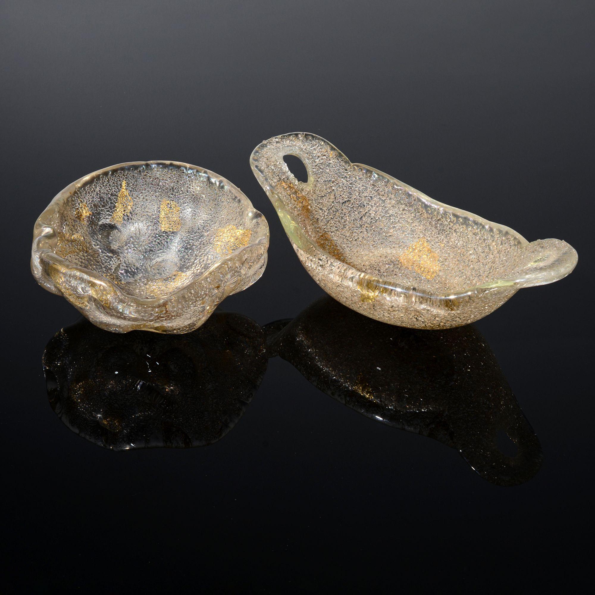 2 Ercole Barovier RUGIADOSO Bowls / Vessels, Murano, Priced Each For Sale 2