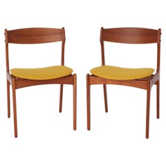 2 Erik Buch Chairs #49 Danish 1960s Vintage